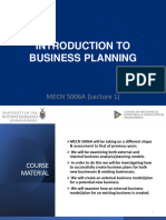 MECN 5006A 2022 Introduction To Business Planning Lecture 1.a PDF
