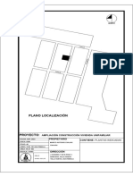 Plano Localización: Propietario Ampliación Construcción Vivienda Unifamiliar