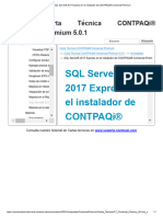 SQL Server® 2017 Express en El Instalador de CONTPAQi® Comercial Premium