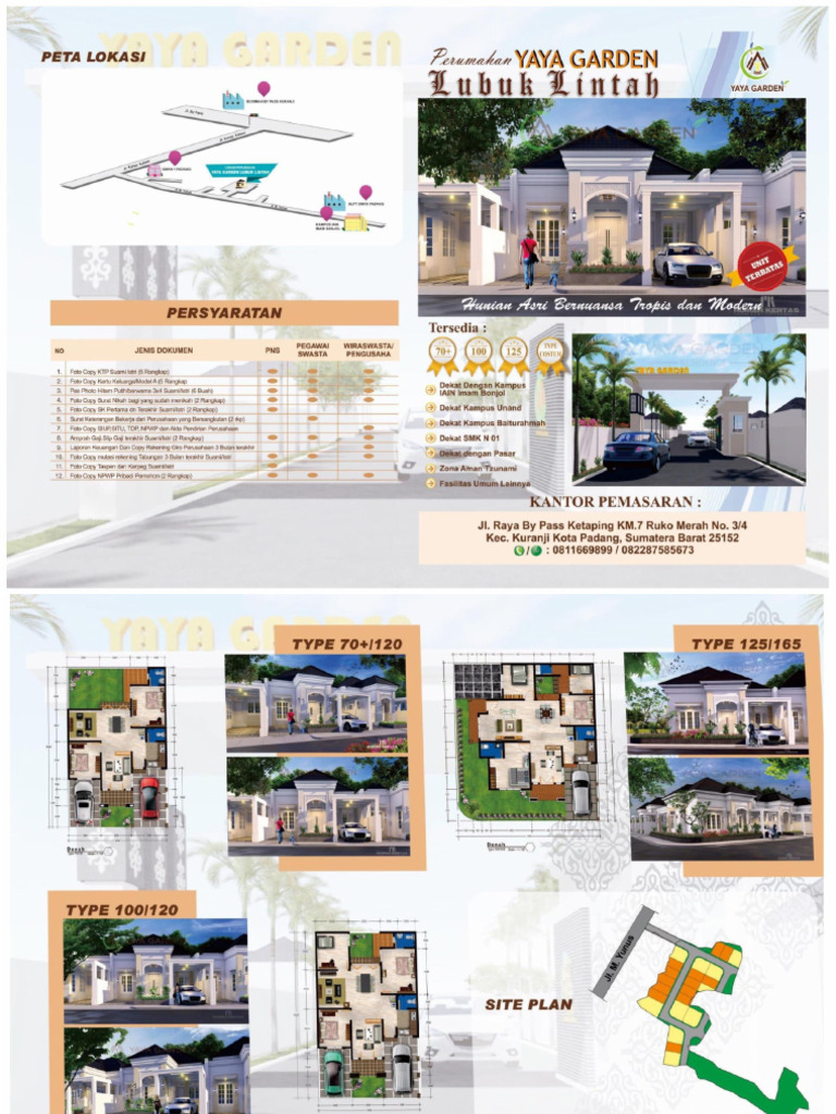 Brosur Perumahan Yaya Garden (24 Maret 2023) A4 | PDF