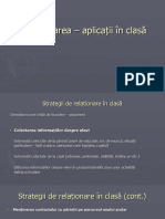 Seminar - Aplicatii Ale Comunicarii in Clasa