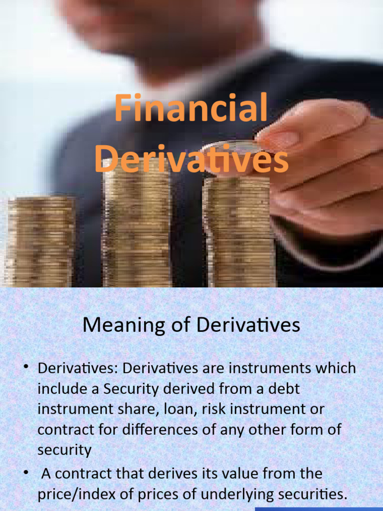 Basics Of Derivatives Pdf Cost Of Living Derivative Finance
