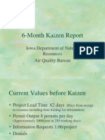 6-Month Kaizen Report: Iowa Department of Natural Resources Air Quality Bureau