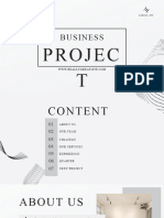 Grey Minimalist Business Project Presentation