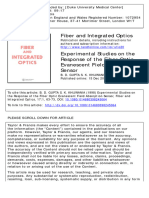 Fiber and Integrated Optics: To Cite This Article: B. D. GUPTA S. K. KHIJWANIA (1998) Experimental Studies On