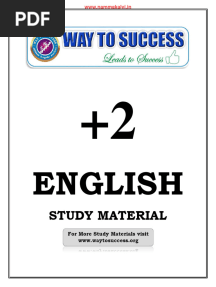 Namma Kalvi 12th English Unit 1 Way To Success Guide