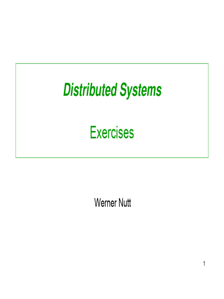 Exercises PDF Computer Network Server