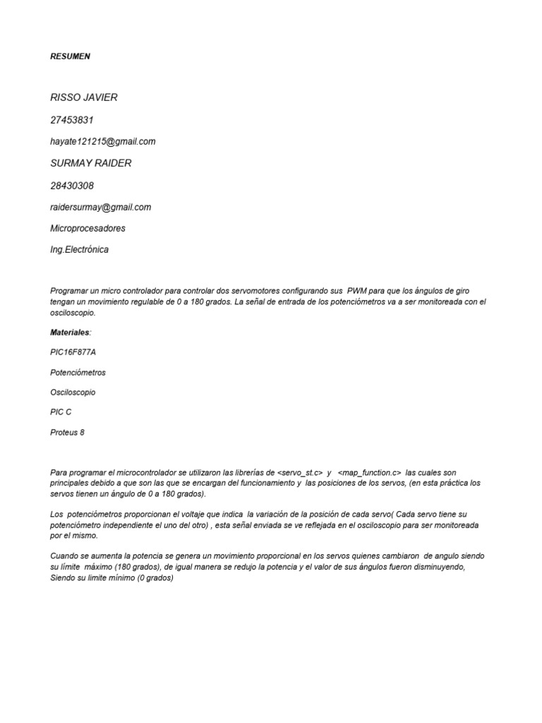 RESUMEN Servos Practica 2 PDF