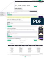 Python Variables - Assign Multiple Values