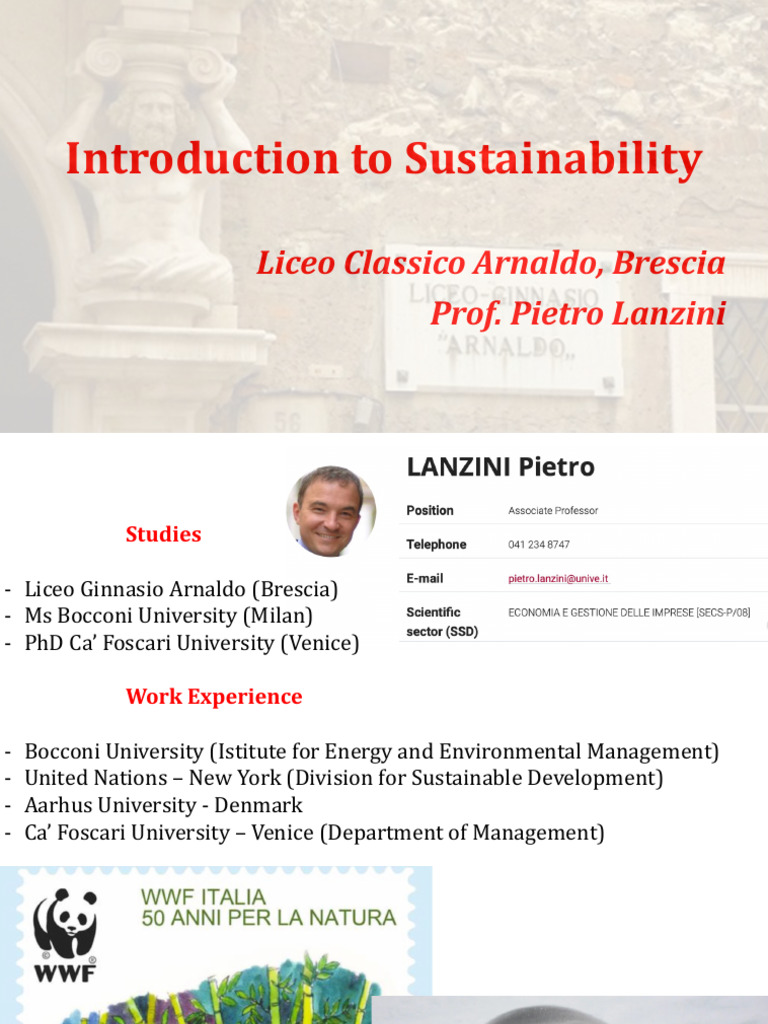 Introduction To Sustainability Pdf Sustainability Stock Market Index