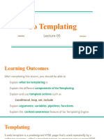 Lecture 05 Go Templating
