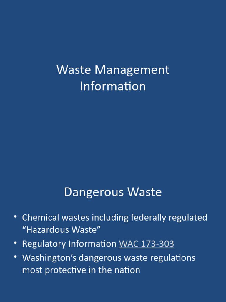 Generator training slideshow pdf waste resource conservation and