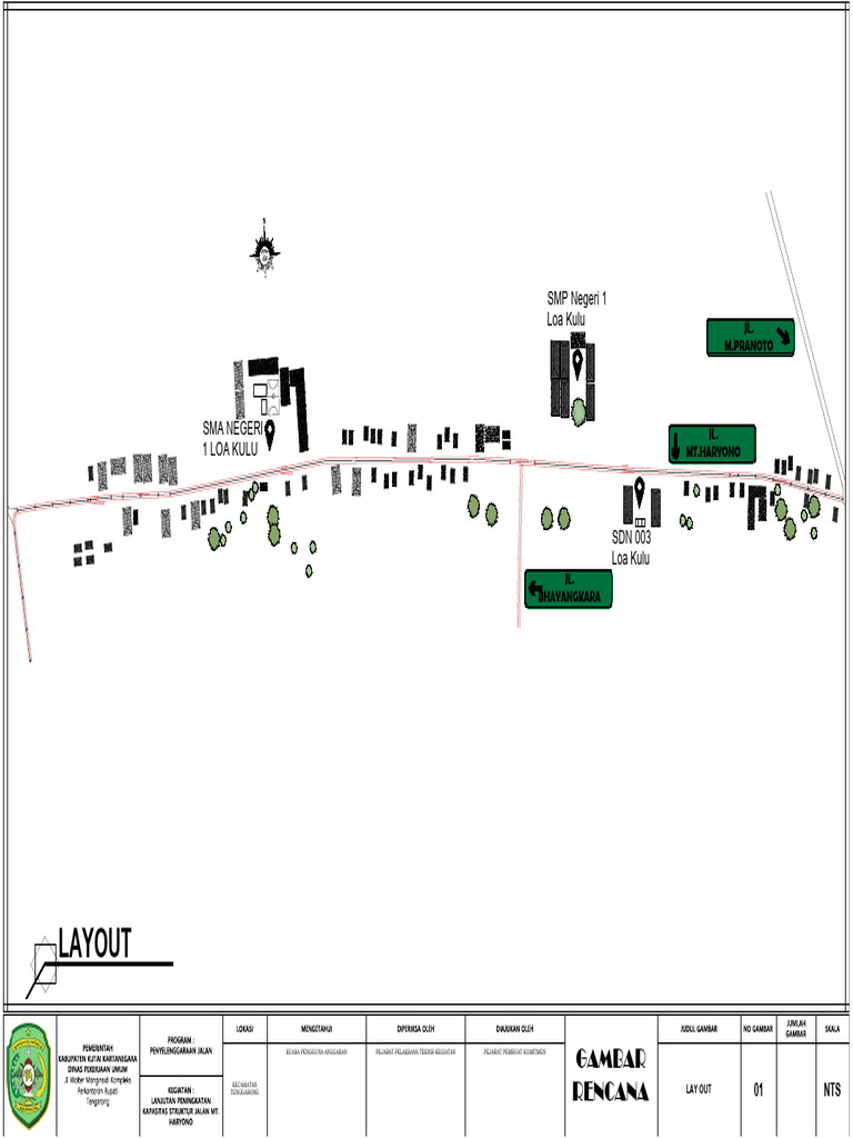Rencana Gambar Jalan Tenggarong | PDF