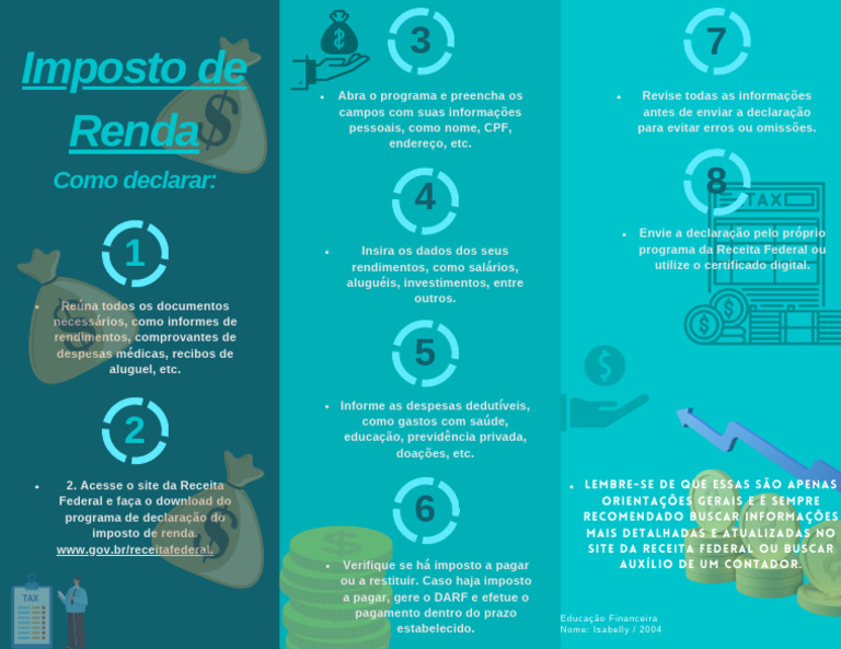 Como Declarar o Imposto de Renda 2023 | PDF | Impostos | Dinheiro