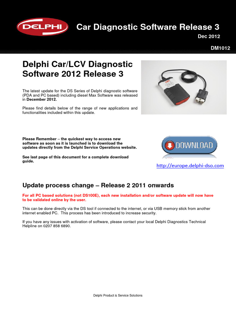 Delphi Car Diagnostic Software Update 2012 | PDF | Wheeled Vehicles ...