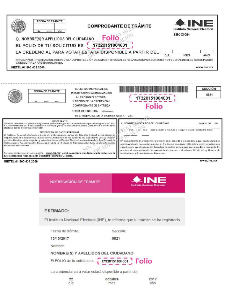 Comprobante Ine | PDF