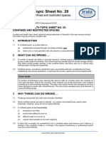 HS-249ENG Topic Sheet No 20 - Confined and Restricted Spaces