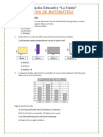 Ficha Refuerzo Matemática 10 Junio