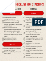 M&A Check List Startups