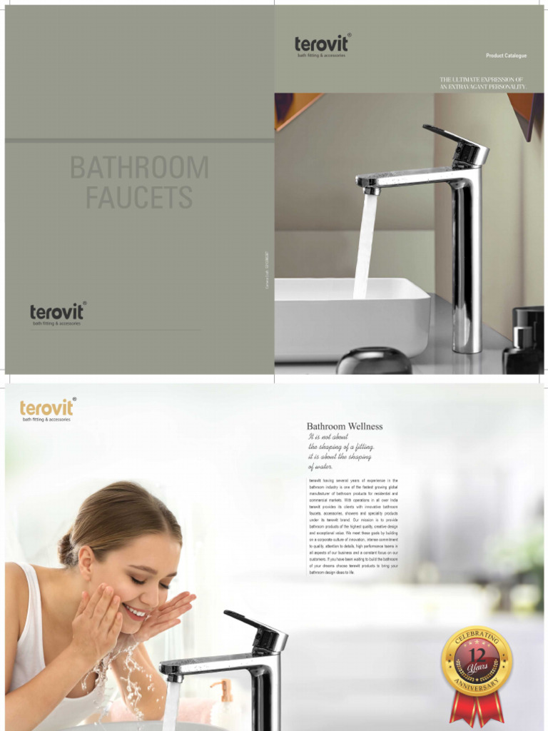 Terovit Faucets and Bathware Catalogue 2023 | PDF