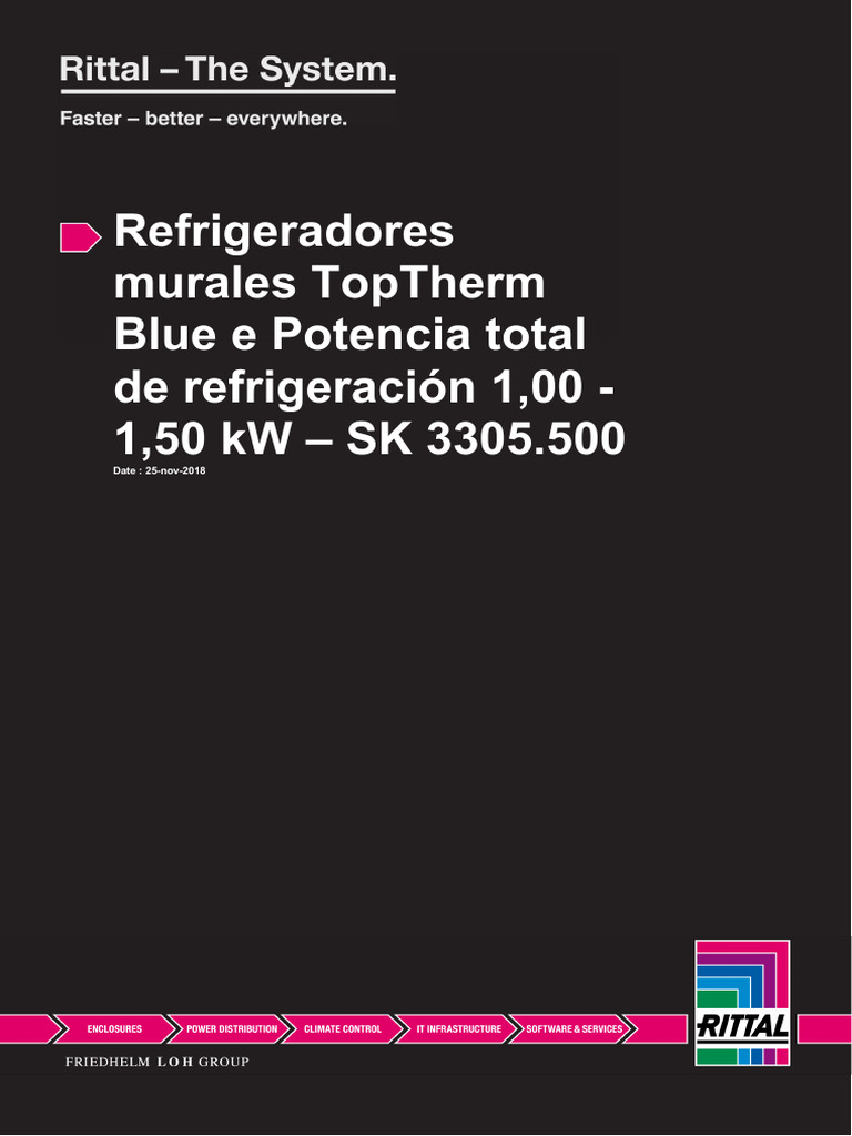 Refrigerador mural Rittal SK 3305.500 | PDF | Cantidad | Termodinámica