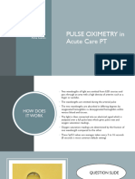 Finger Pulse Oximetry Inservice