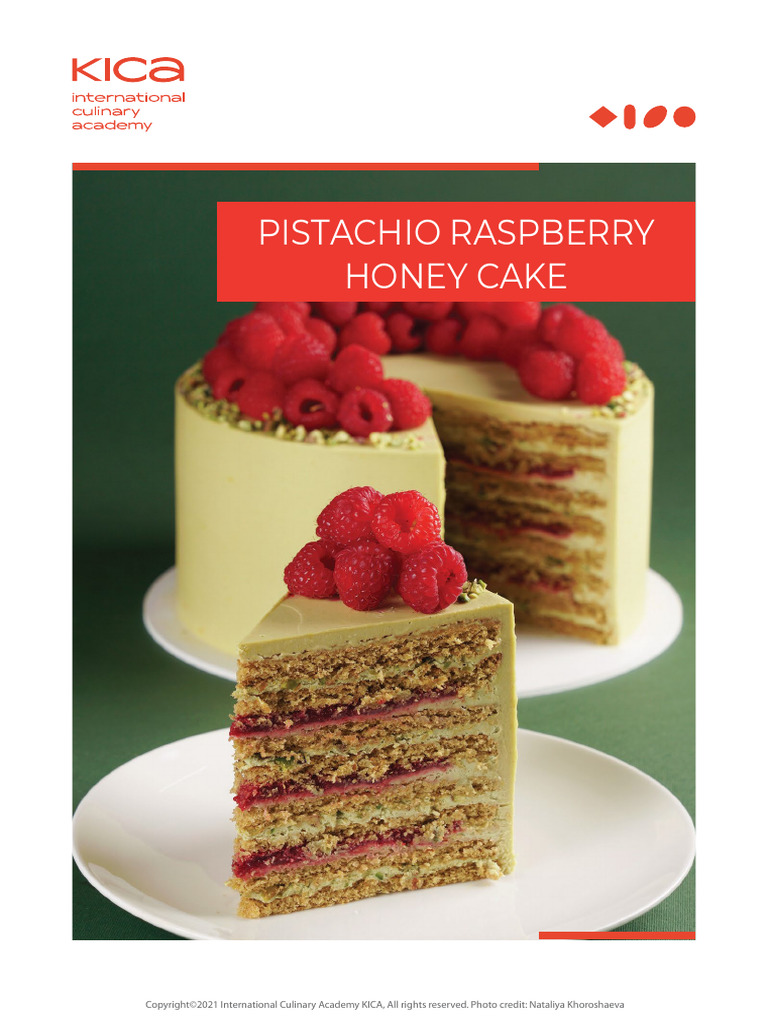 Pistachio Raspberry Honey Cake PDF