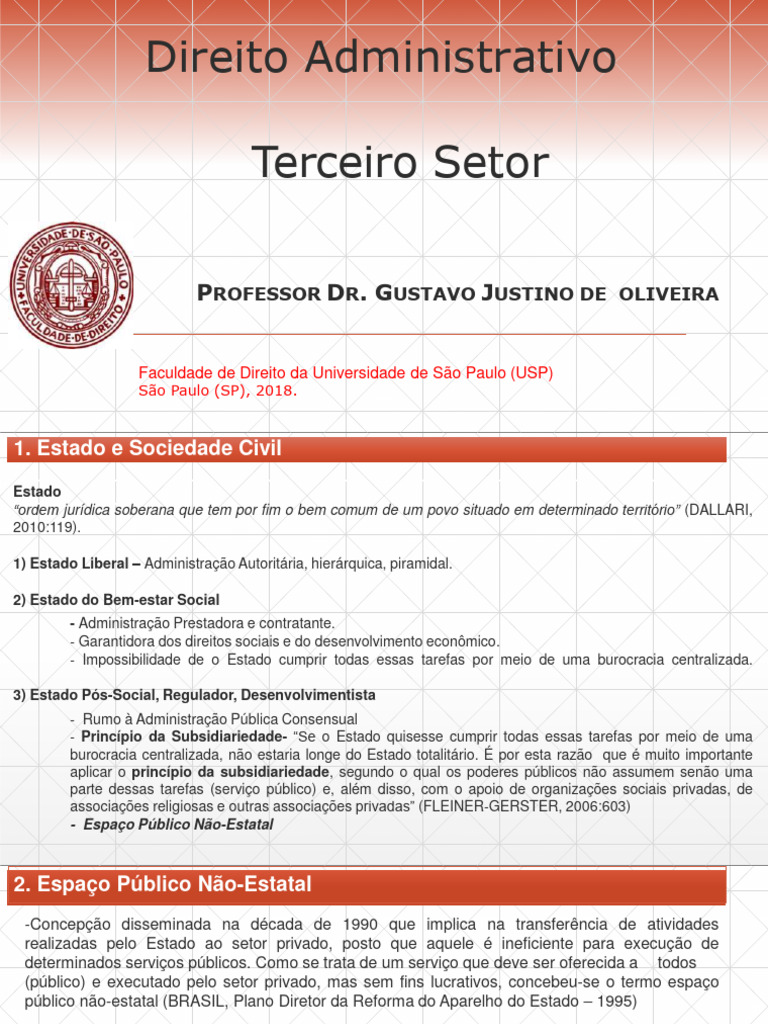 Estrutura e Regime do Terceiro Setor | PDF