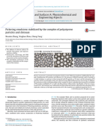 2015 - Pickering Emulsions Stabilized by The Complex of Polystyrene Particles and Chitosan