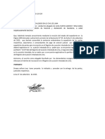 Escrito Adjunta J Pagos para J Expedición de Partes JM