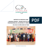 Rapport Du Forum de Lomé_Avril 2023