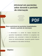 Risco Nutricional em Pacientes Hospitalizados Durante o Período