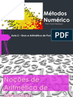 Aula 2 - Calculo Numerico - Erros - Aritmetica de PF