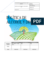 Politica de Alcohol y Drogas