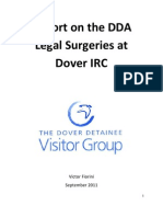Report On The DDA Legal Surgeries at Dover IRC
