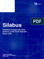 Silabus Pelatihan Pengenalan Data Science For Kids - OFFLINE