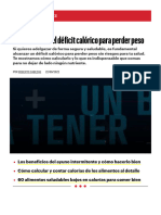 Cómo Calcular El Déficit Calórico y Perder Peso Fácilmente