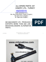 Dokumen - Tips - JCB 3cx 4cx Spare Parts by MH Machinery LTD Turkey 3cx 4cx Spare Parts by MH Machinery