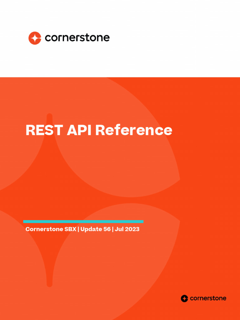 U56 SBX Restapi Reference | PDF
