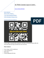 Generate QR Code With Custom Logo & Label - Jquery - Qrcode