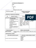 ACTIVIDAD DE APRENDIZAJE N 03-Escribimos Recuerdos Familiares Imprimir