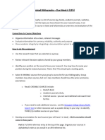 Annotated Bibliography - Assignment (15 - ) - Assignment Proxima Semana