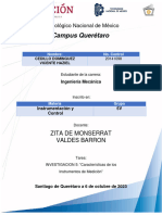 Características de Los Instrumentos de Medición