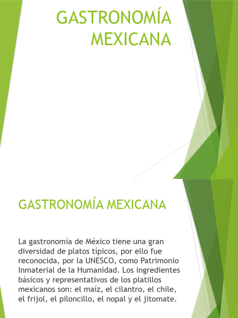 Platos Típicos de la Gastronomía Mexicana | PDF | Cocina mexicana | Taco