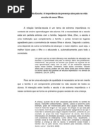 Interação Família Escola