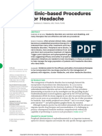 Clinic Based Procedures For Headache.13