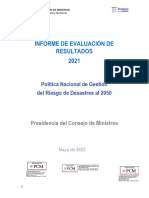 Informe de Evaluacion de Resultados PNGRD 2050 - Ejercicio 2021 F PDF
