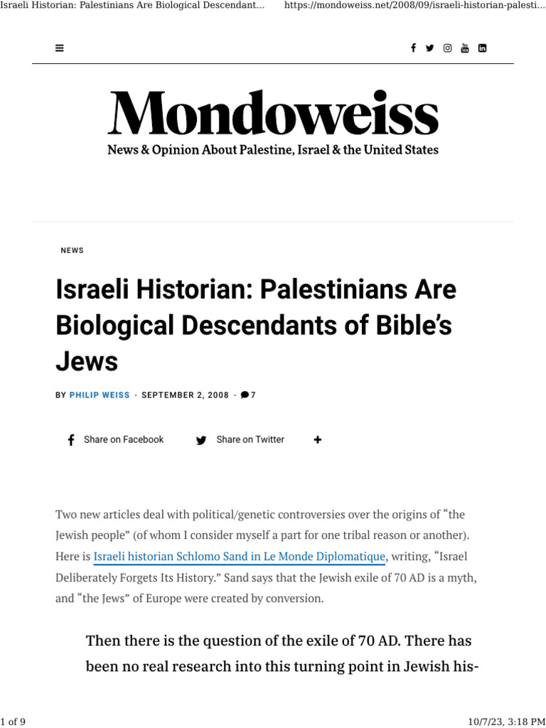 israeli-historian-palestinians-are-biological-descendants-of-bible-s