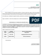 As Inscrições para A Realização Da Segunda Chamada, Acontecerão Na Secretaria Nos Dias 28 e 29/08