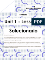 III° Medio - Lesson 3 - Solucionario